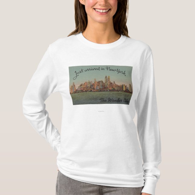New York, NY - Just Arrived - The Wonderful City T-Shirt (Front)