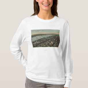 New York, NY - North River View and Docks T-Shirt