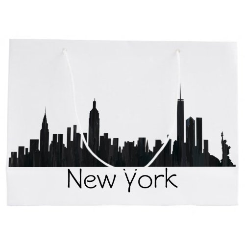 NEW YORK NY SKYLINE OILS _ LARGE GIFT BAG