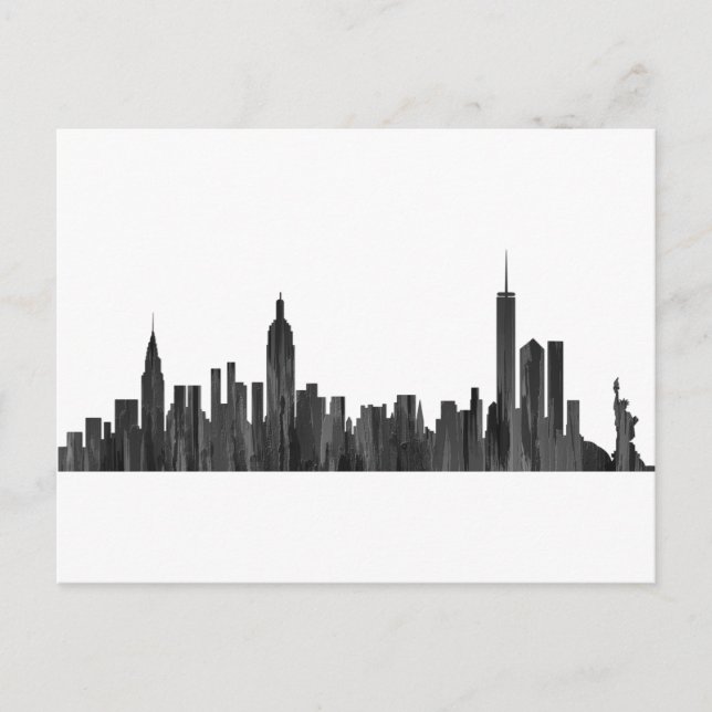 NEW YORK, NY SKYLINE PAINTBRUSH - POSTCARD (Front)