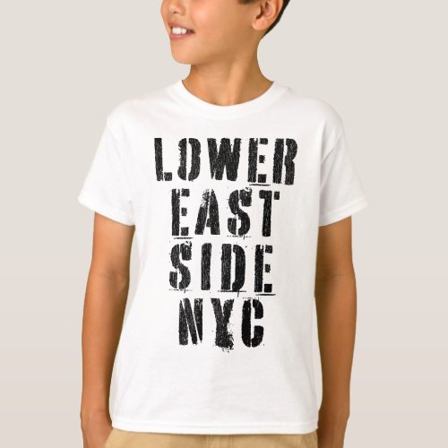 New York NY Stencil W Details T_Shirt