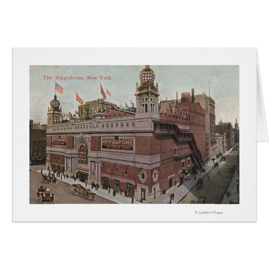 New York, NY - The Hippodrome Cards (Front Horizontal)