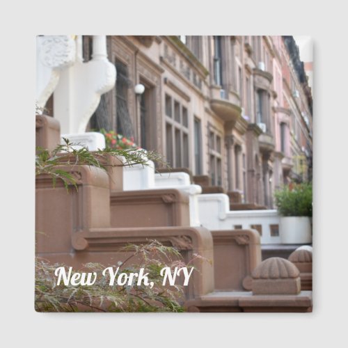 New York NY Upper West Side Brownstones Photo Magnet