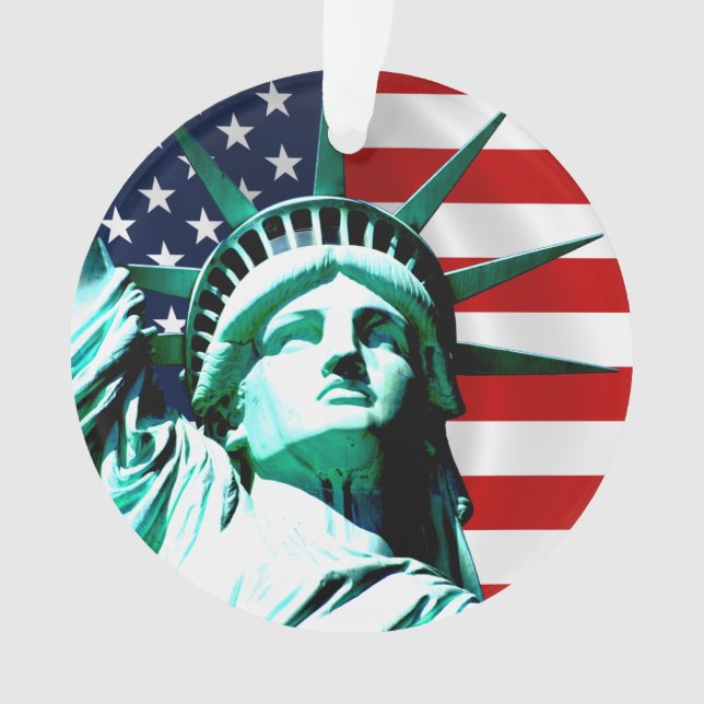 New York (NY) USA - The Statue of Liberty Ornament (Front)