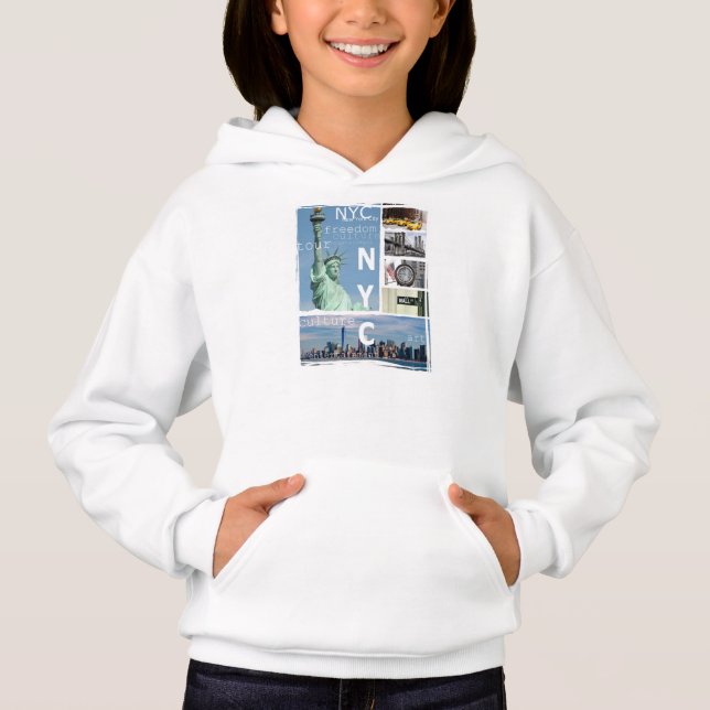 new york nyc usa america liberty statue hoodie (Front)