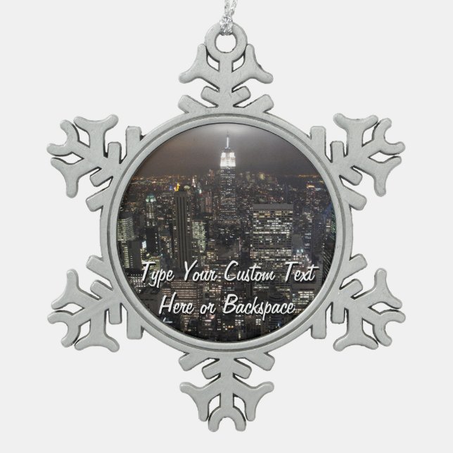 New York Ornament Personalized New York Souvenir (Front)