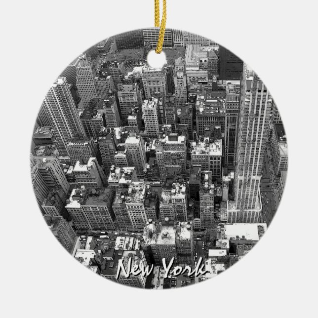 New York Ornament Personalized Souvenir Decoration (Front)
