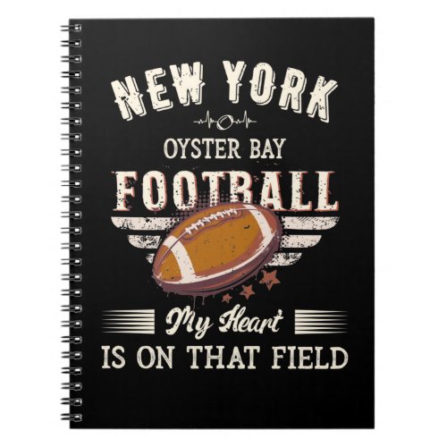 New York Oyster Bay American Football Notebook