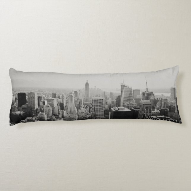 New York Panoramic Skyline Body Pillow (Back)