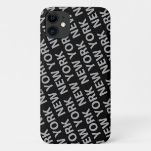 New York Pattern Gray iPhone 11 Case