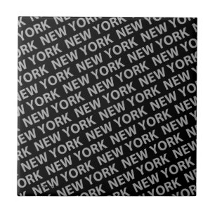 New York Pattern Gray Tile