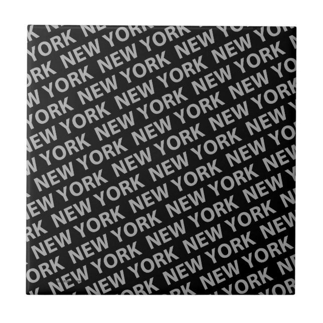 New York Pattern Gray Tile (Front)