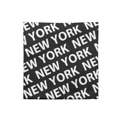 New York Pattern White Napkin