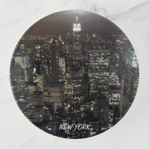 New York Plate NY Souvenirs City Lights Trinket Tray