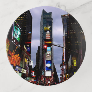 New York Plate NY Souvenirs Times Square Trinket Tray