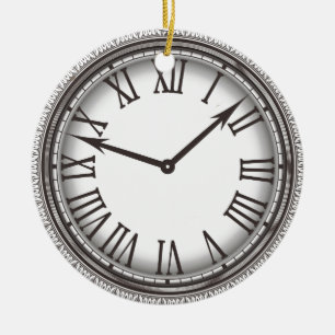 New York Pocket Watch Ornament Round