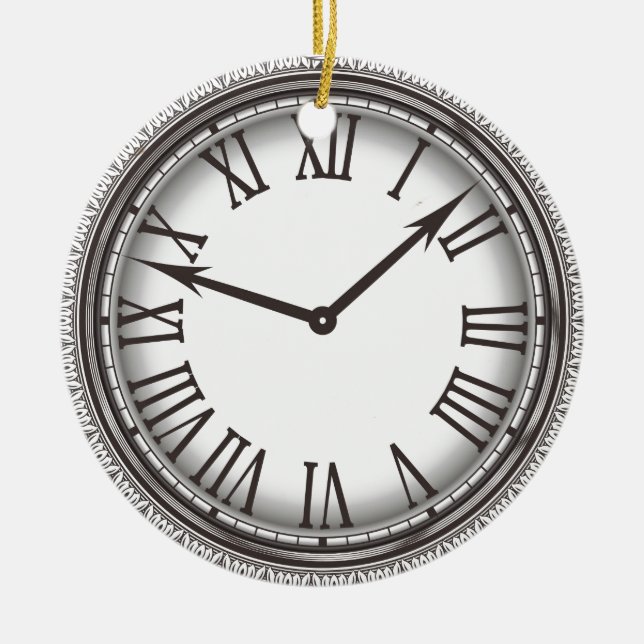 New York Pocket Watch Ornament Round (Front)