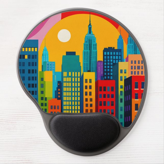 New York Pop Art Gel Mouse Pad (Front)