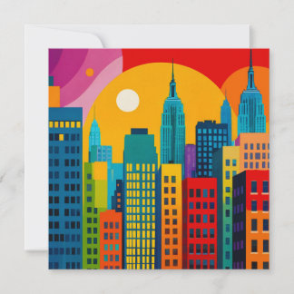 New York Pop Art Holiday Card
