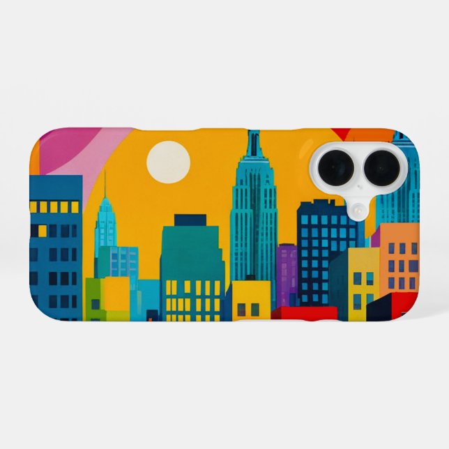 New York Pop Art iPhone Case (Back Horizontal)