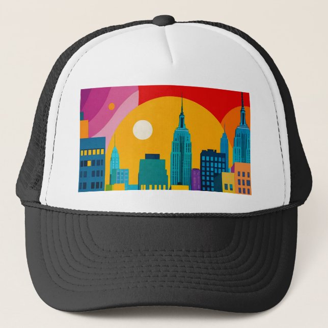 New York Pop Art Trucker Hat (Front)