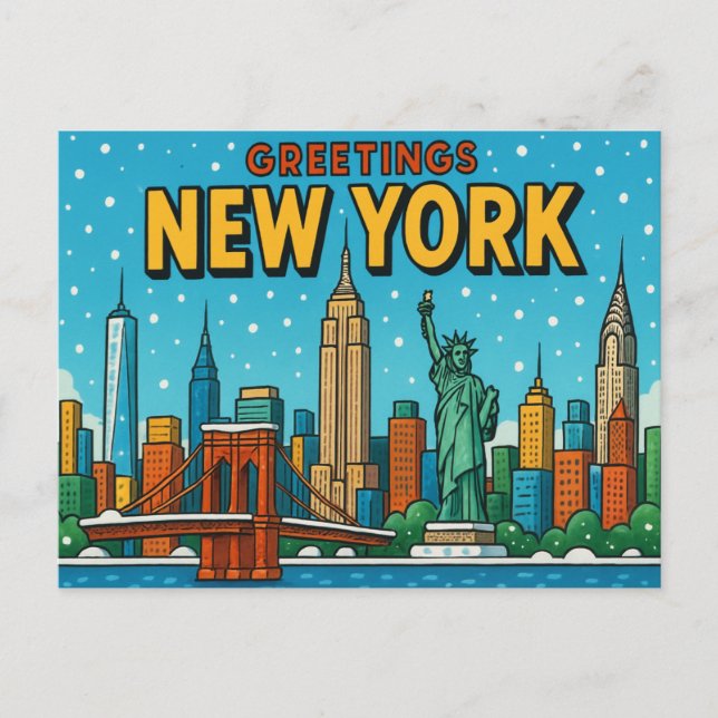 NEW YORK Postcard (Front)