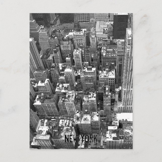 New York Postcard Cityscape New York Souvenir Card (Front)