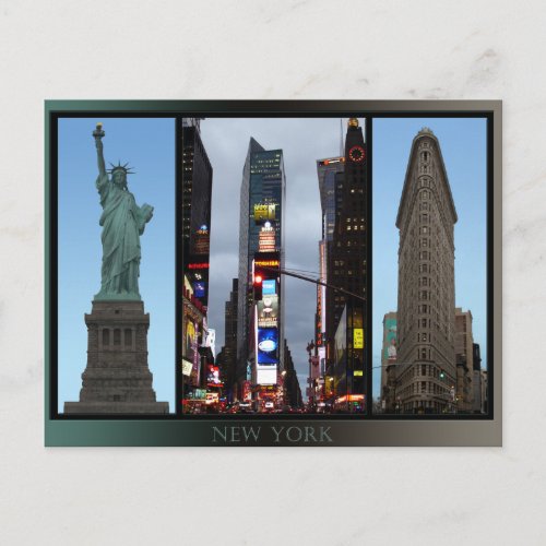 New York Postcard New York Landmark Souvenir Cards