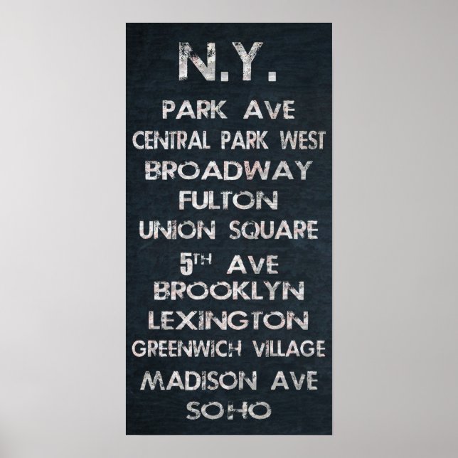 New York Poster (Front)