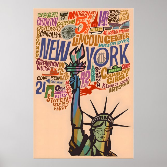 New York Poster Art City Print (Front)