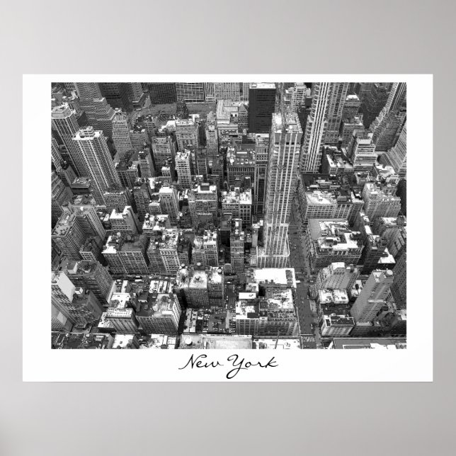 New York Poster Cityscape New York Empire Print (Front)