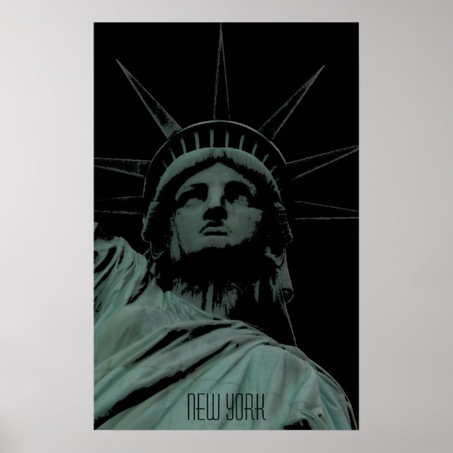 New York Poster Statue of Liberty New York Print (Front)