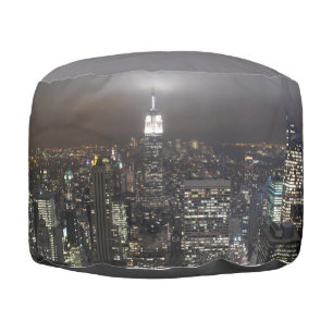 New York Pouf Ottoman Empire State NYC Souvenirs