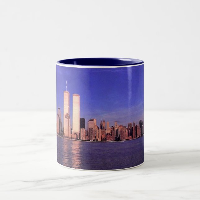 New York, Pre-attacks Two-Tone Coffee Mug (Center)