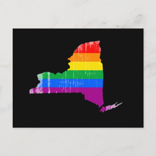 NEW YORK PRIDE _ DISTRESSED _png Postcard