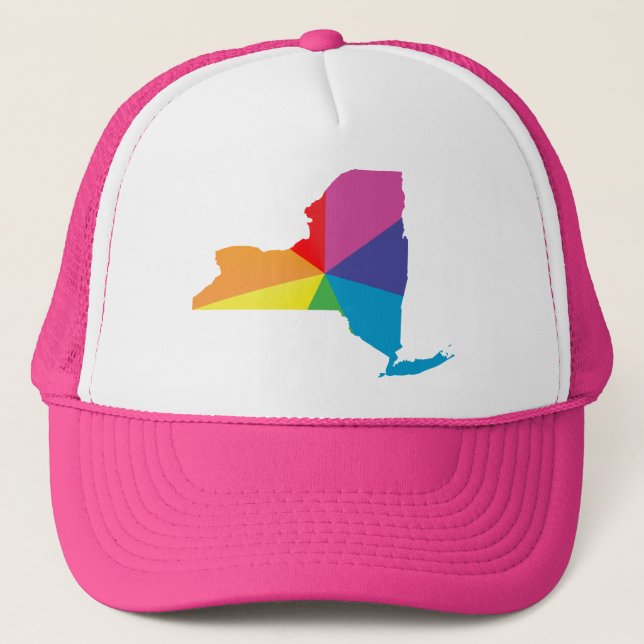 new york pride. trucker hat (Front)