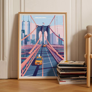New York Print Brooklyn Bridge Print New York