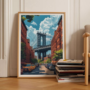New York Print Brooklyn Bridge Print New York 