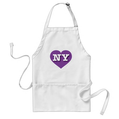 New York Purple Heart _ I love NY Adult Apron