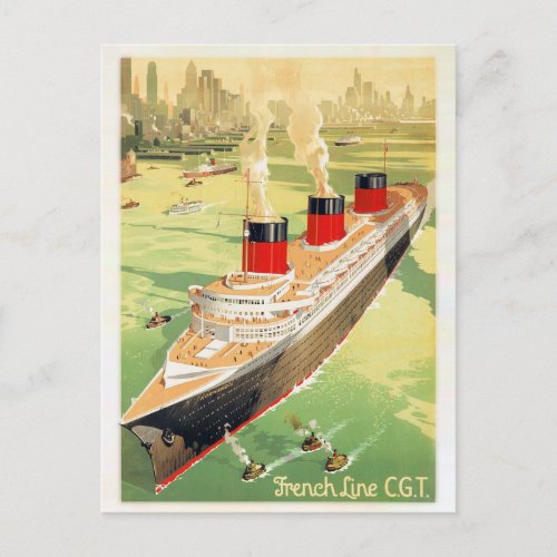 New York Restored USA Vintage Poster Postcard