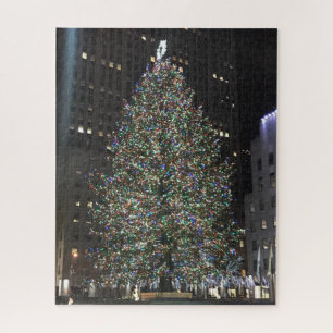 New York Rockefeller Center Christmas Tree NYC Jigsaw Puzzle