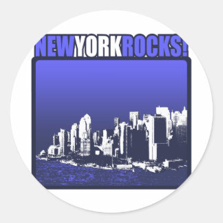 New York Rocks! Classic Round Sticker