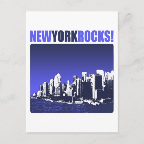 New York Rocks Postcard