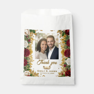 New York Rose Photo Wedding Seed Favor Bag
