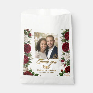 New York Rose Photo Wedding Seed Favor Bag
