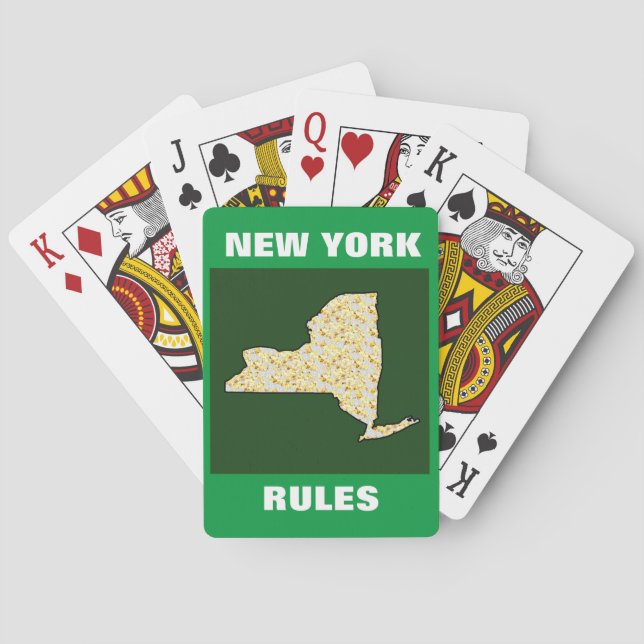NEW YORK RULES POKER CARDS (Back)