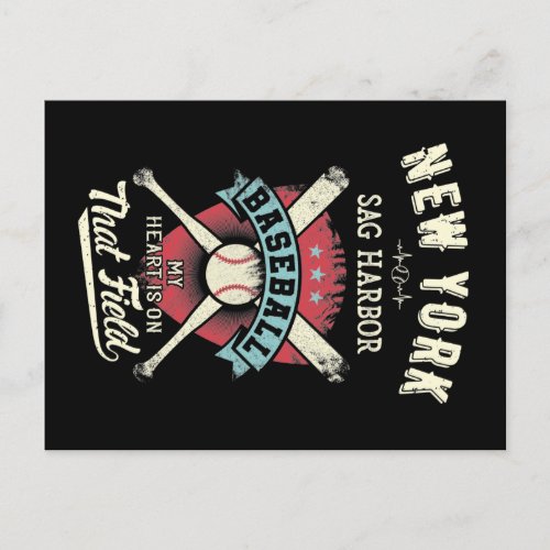 New York Sag Harbor Baseball Postcard