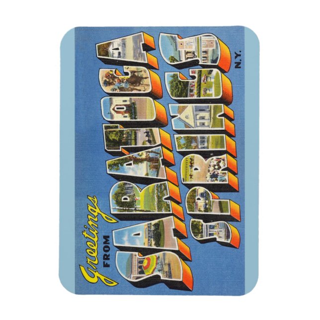 New York, Saratoga Springs Magnet (Vertical)