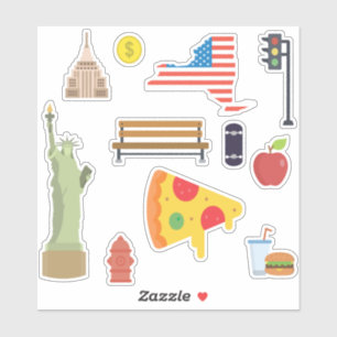 New York Set Pack Sticker