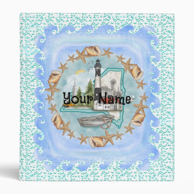 New York Shells Lighthouse Binder (Front)